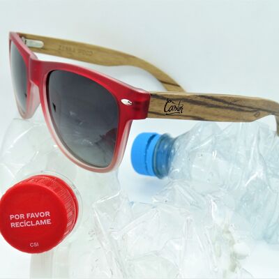 SUNGLASSES way recycled pet- red