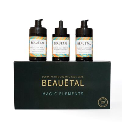 MAGIC ELEMENTS 4-fache Bio-Anti-Aging Gesichts-Kur im Set