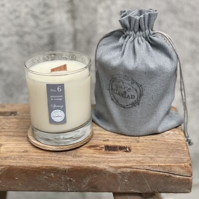 No. 6 Candles – Spring, orange & geranium