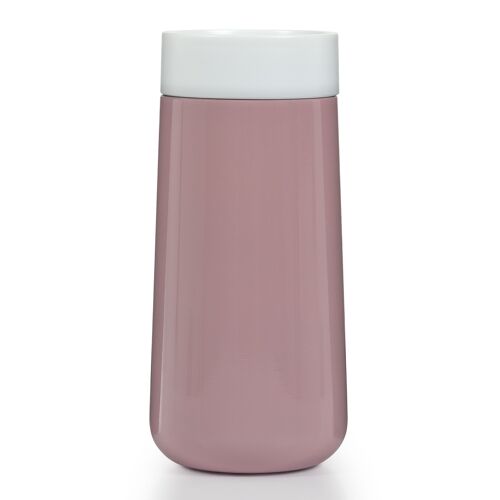 Travel Mug 240ml - Pink and White