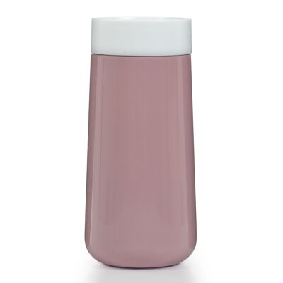 Travel Mug 240ml - Pink and White