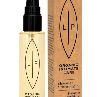 LIP Organic Intimate Care: Cleansing + Moisturising Oil, Prebiotic + Postbiotic