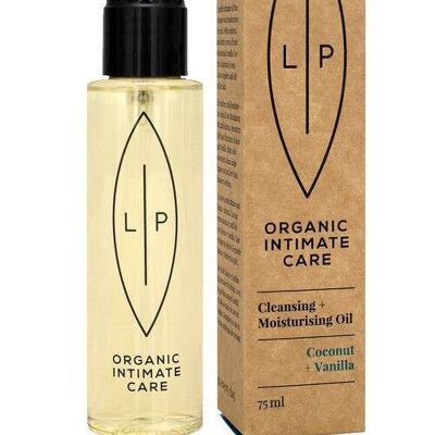 LIP Organic Intimpflege Reinigungs- und Feuchtigkeitsöl, Kokosnuss + Vanille