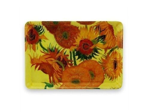 Mini tray, 21 x 14 cm, Sunflowers, Van Gogh