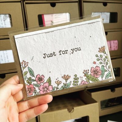 Just for you plantable card /