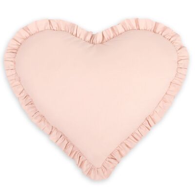 Powder pink heart cushion