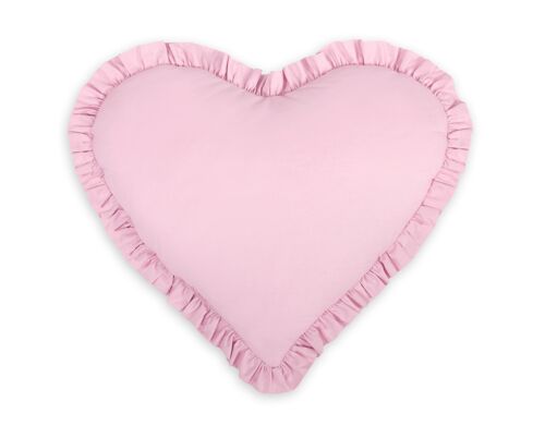 Coussin coeur rose
