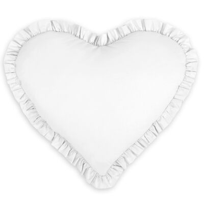 White heart cushion