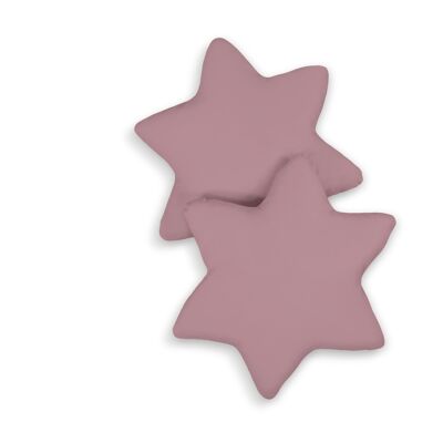 Set di 2 cuscini stella viola pastello