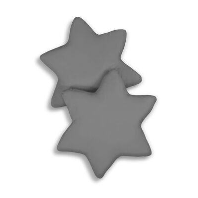 Charcoal star cushion set