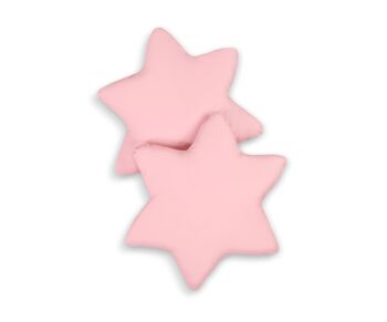 Lot 2 coussons étoile rose pastel