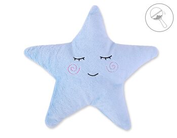 Coussin little star bleu