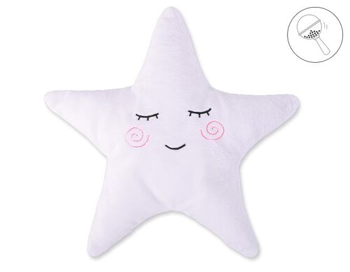 Coussin little star blanc