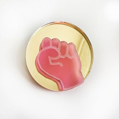 Protest-Pin Steh auf!