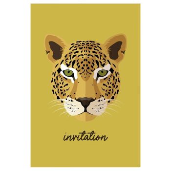 6 invitations eco-friendly Savane avec enveloppes 2