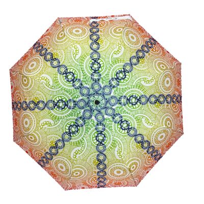 Annie Phillips Circles Paraguas Plegable Ombre - APFCOMB