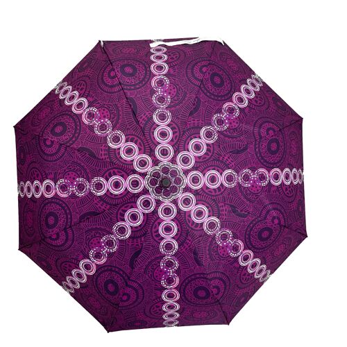 Annie Phillips Circles Folding Umbrella Purple - APFCPUR