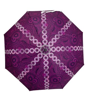 Annie Phillips Circles Paraguas Plegable Morado - APFCPUR