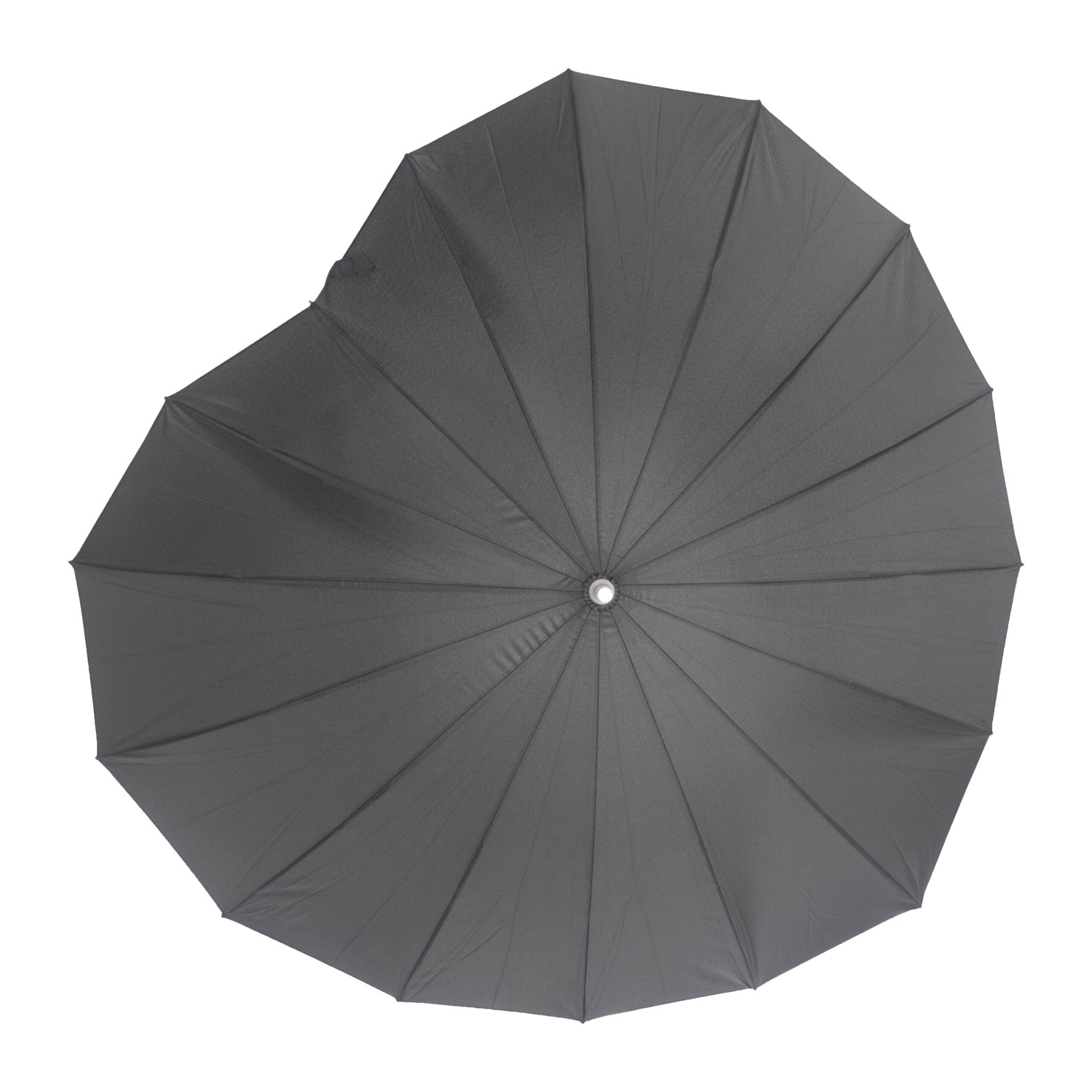 Heart Shaped umbrella by Soake in Grey - BCSHGR