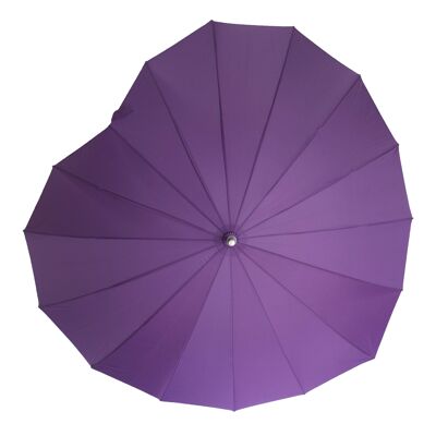 Ombrello a forma di cuore di Soake in Purple - BCSHPU