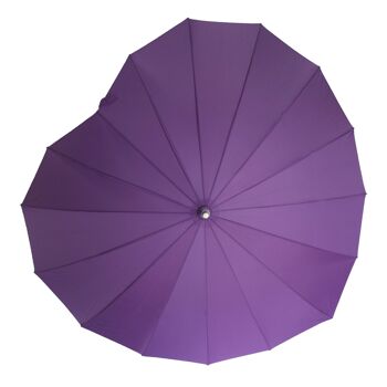 Parapluie en forme de cœur par Soake en violet - BCSHPU 1