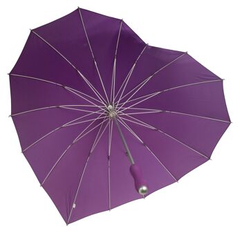 Parapluie en forme de cœur par Soake en violet - BCSHPU 5