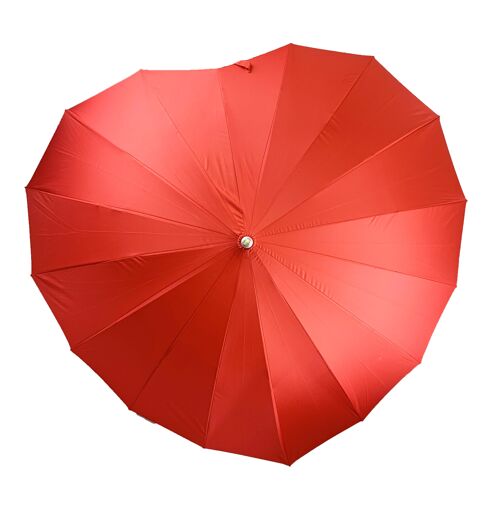 Heart Shaped umbrella by Soake in Red - BCSHRE