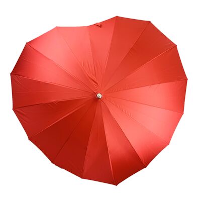 Parapluie en forme de cœur par Soake en rouge - BCSHRE