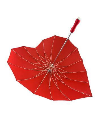 Parapluie en forme de cœur par Soake en rouge - BCSHRE 4