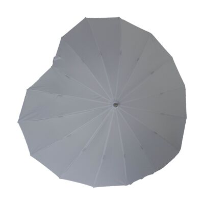 Paraguas en forma de corazón de Soake en blanco - BCSHWH