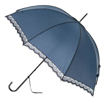 Parapluie classique en dentelle bleu marine par Soake - BCSLN1