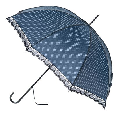Parapluie classique en dentelle bleu marine par Soake - BCSLN1