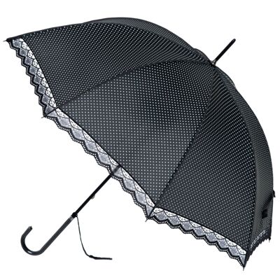Paraguas clásico de encaje en negro de Soake - BCSLBL1