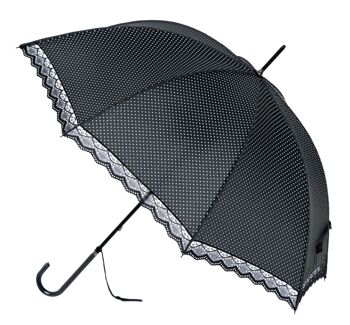 Parapluie en dentelle classique en noir par Soake - BCSLBL1