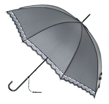 Parapluie classique en dentelle anthracite par Soake - BCSLCH1