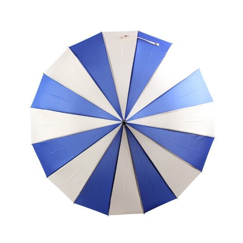 Boutique Classic Pagoda Umbrella in  Blue and Cream - BCSPPABLU/C