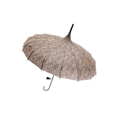 Boutique Classic Pagoda Umbrella in Leopard Print - BCSPPALEO