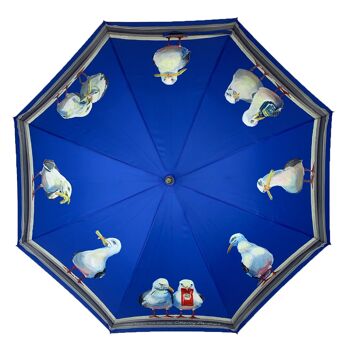 Parapluie de canne Cherry Parsons Who Forgot the Fish Design - CPSWFTF