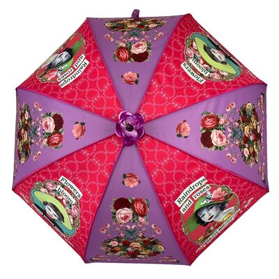 Darling Divas - Paraguas Boutique Gotas de Lluvia y Rosas - DDRR