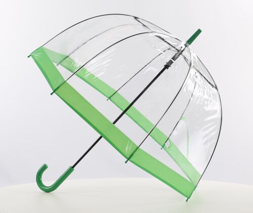 Everyday Clear Dome Vinyl Umbrella Green - EDBCG