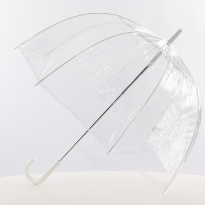 Parapluie en vinyle à dôme transparent de tous les jours - EDBCPLAIN