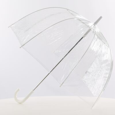 Everyday Clear Dome Vinyl-Regenschirm einfarbig - EDBCPLAIN