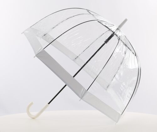 Everyday Clear Dome Vinyl Umbrella White - EDBCWH