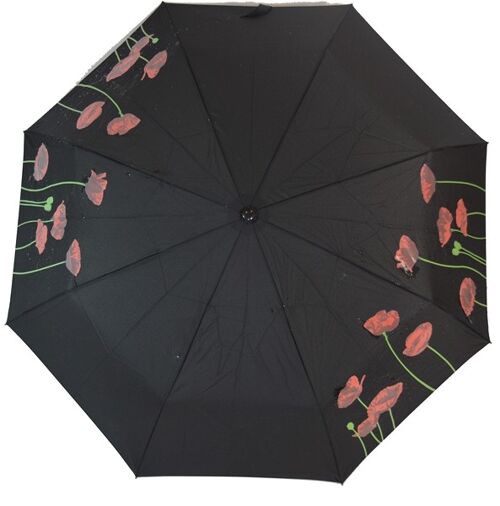 New Colour Change Folding Umbrella - Poppy - EDFPOPC