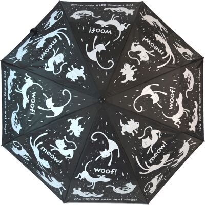 Everyday Raining Cats & Dogs Folding Umbrella - EDFRCD