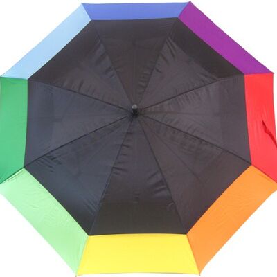 Riesiger Regenbogen-Golfschirm - EDG