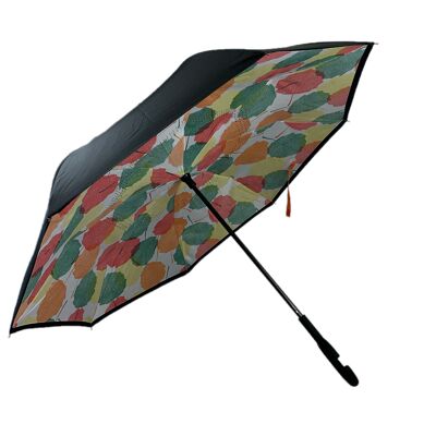Regenschirm mit Blattmuster von innen nach außen - EDIOLEA