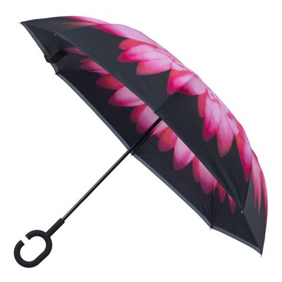 Von innen nach außen rosa Gänseblümchen-Regenschirm - EDIOPD