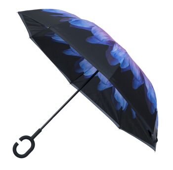 Parapluie Daisy violet à l'envers - EDIOPUD 1