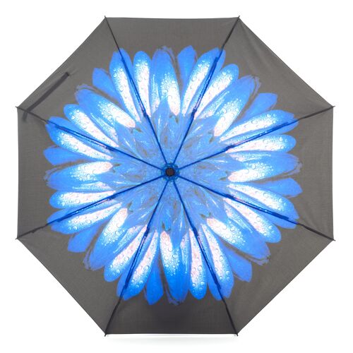 Everyday Reverse Folding Umbrella Blue Daisy - EDRFFBD